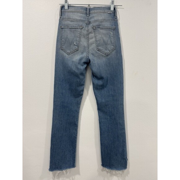MOTHER The Insider Crop Step Fray Jeans Womens 26 Shake Well Made In USA - Picture 2 of 9
